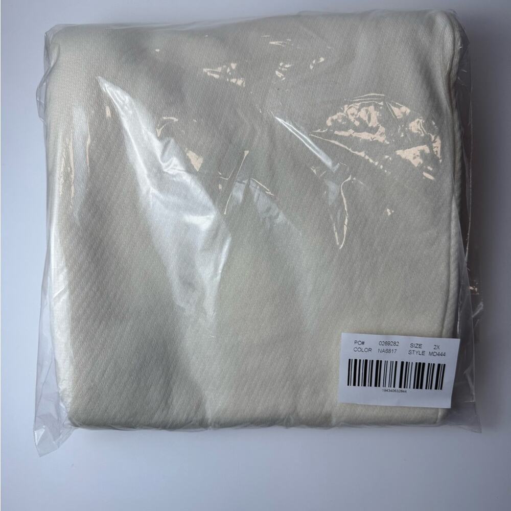 NWT Madewell MWL Airyterry Stitched Pocket Tapered Sweatpants Cream Size 2X - Picture 2 of 12